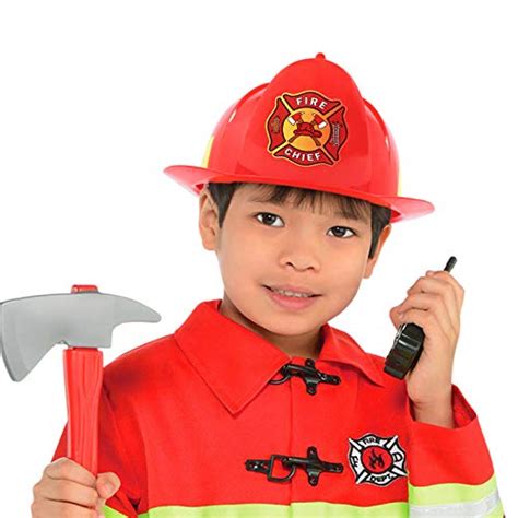 Kids Firefighter Hat Fire Chief Helmet For Kids Childrens Fireman