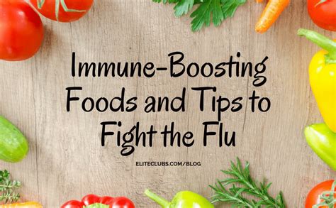Immune Boosting Foods And Tips To Fight The Flu Elite Sports Clubs