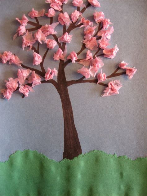 Cherry Blossom Tree Spring Crafts Preschool Crafts Crafts