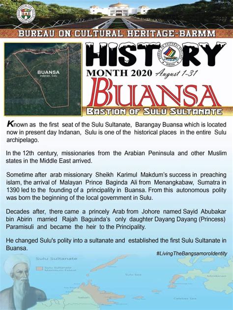 History Month 2020 Buansa Bastion Of Sulu Sultanate Bangsamoro