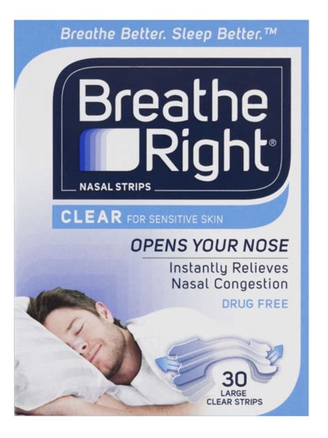 Buy Breathe Right Clear Nasal Strip Large 30 Pack Online Emedical