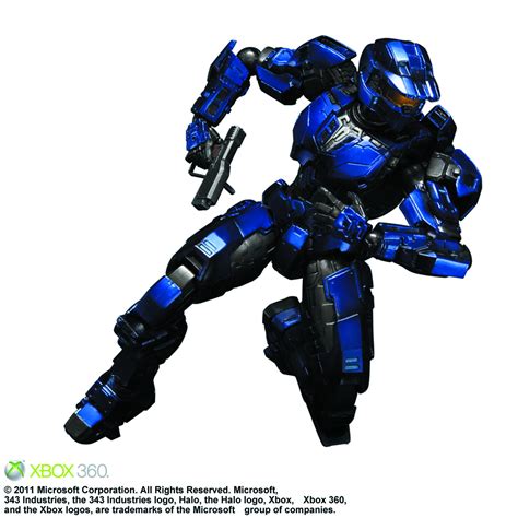 Feb121656 Halo Play Arts Kai Blue Spartan Af Previews World
