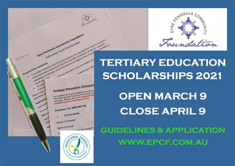 Education Fund Tertiary Scholarships 2021 Regional Development