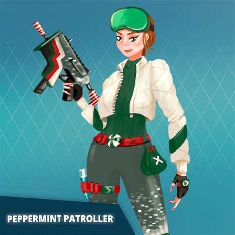 Artstation Peppermint Patroller Fortnite Skin Concept For Concept