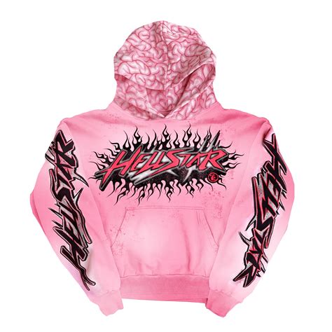 Hellstar Brainwashed Hoodie With Brain Pink Supra Sneakers 45000