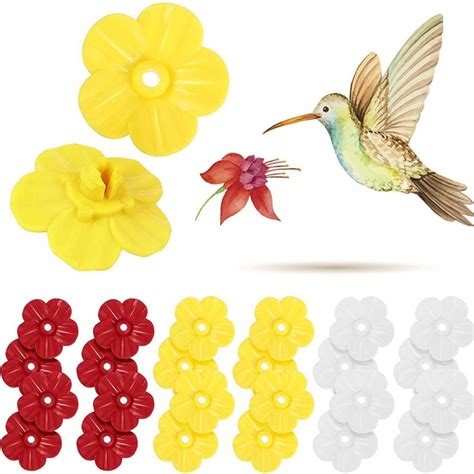 Click to see our best video content. 10PCS Hummingbird Feeder Replacement Flowers,Feeding Port ...
