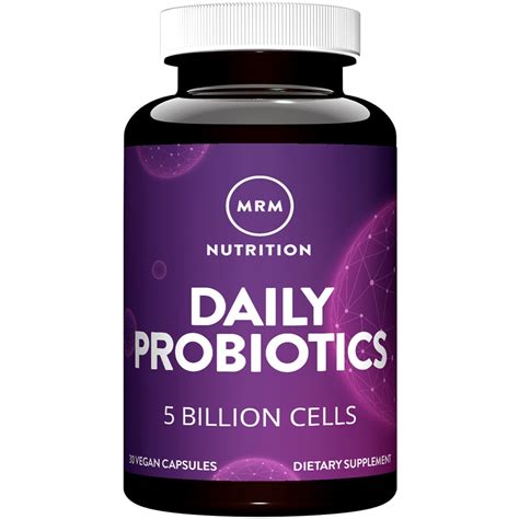 Mrm Nutrition Daily Probiotics 5 Billion Cells 30 Vegan Capsules