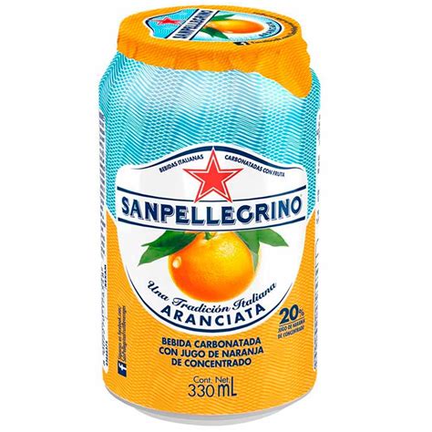 Sparkling Beverage San Pellegrino Orange Lata 330ml Plazavea