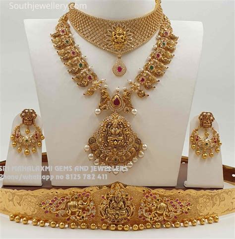 22k gold wedding jewellery set indian jewellery designs