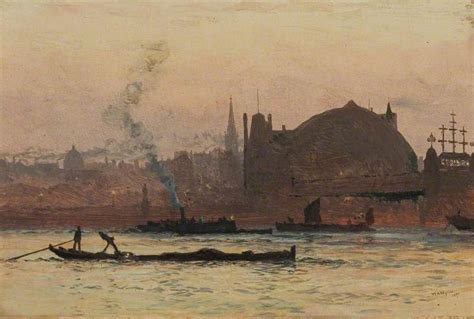The Thames Near Charing Cross London Painting William Lionel Wyllie