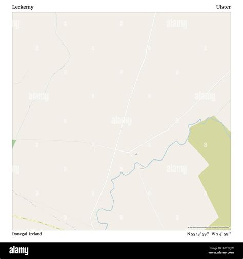 Leckemy Donegal Irlanda Ulster N 55 13 59 W 7 4 59 Mappa