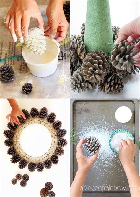 48 Amazing Diy Pine Cone Crafts And Decorations A Piece Of Rainbow