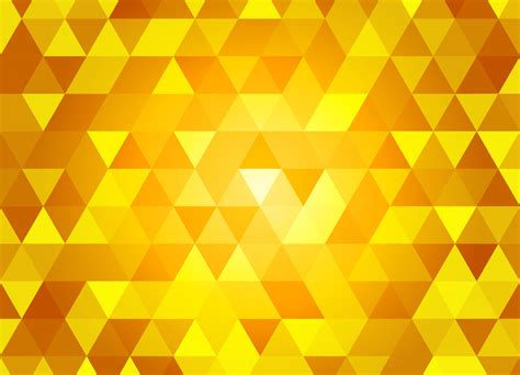 Geometric Seamless Pattern With Triangles Yellow Vector Illustration
