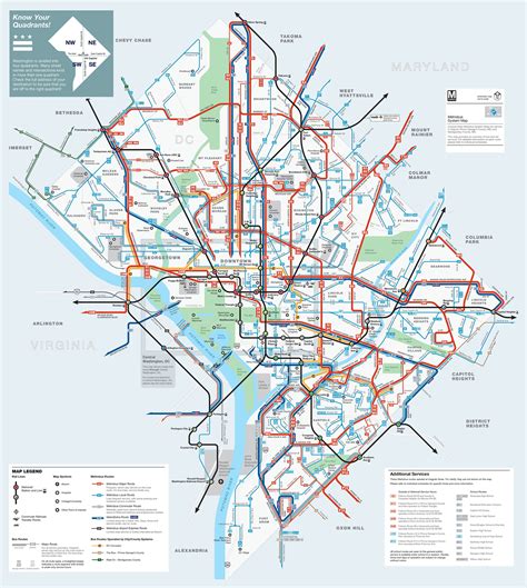 Route Map Map Washington Metro