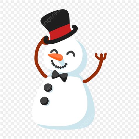 Cute Christmas Snowman Clipart Transparent Background Christmas
