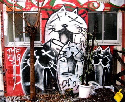 Cybergata Cat Graffiti Kitteh Street Art From Around The World