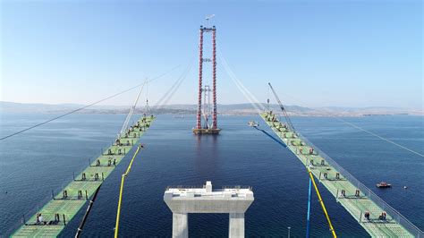 Worlds Longest Suspension Bridge Is Being Built In Gallipoli Turkey