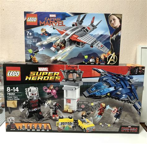 Lego Marvel 76051 And 76127 Super Hero Airport Battle And Captain