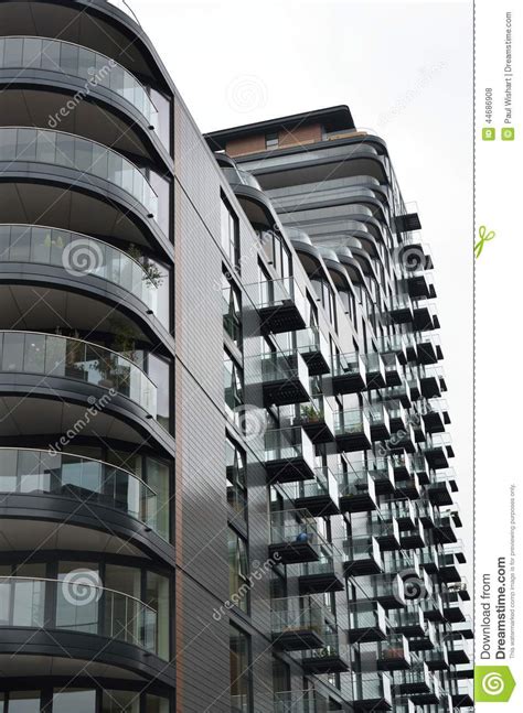 Large Block Of Residential Flats Stock Photo Image Of Estate