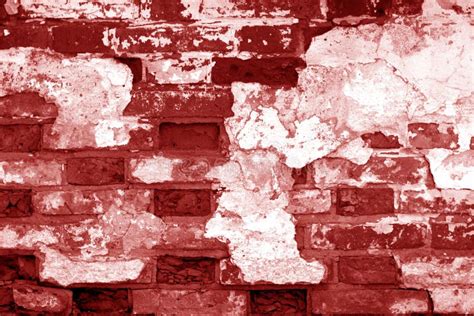 Old Grungy Brick Wall Texture In Red Tone Stock Image Image Of