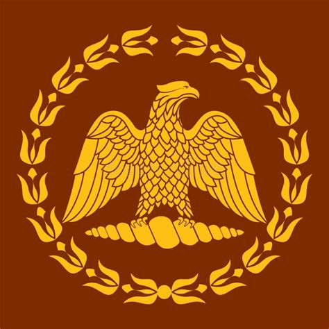 Símbolo Romano Del águila Del Imperio Romano Ilustración Del Vector