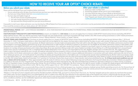 Air Optix Mail In Rebate Form