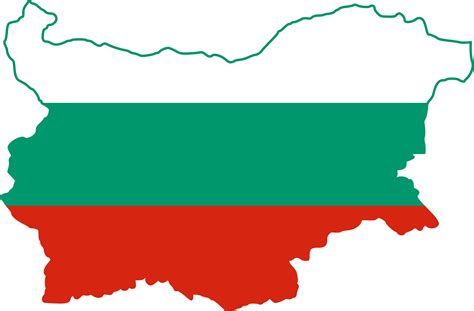 ブルガリア国旗の地図ブルガリア 地図と国旗 内側