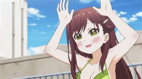 Wakasa Yuuri Gakkou Gurashi Animated Animated  10s 1girl Armpits Arms Up Bikini