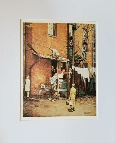 Norman Rockwell Homecoming Gi Matted Off Set Color Lithograph 1977 Ebay