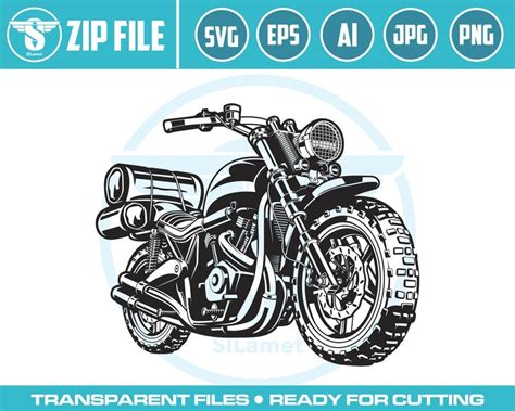 Motorcycle Classic Svg Motorcycle Svg Chopper Cruiser Svg Etsy