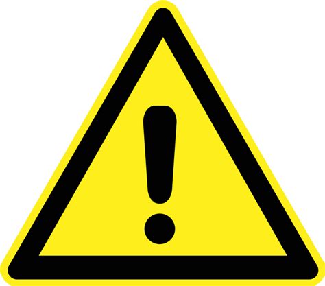 Signs Hazard Warning - Generic by h0us3s - A generic triangular yellow png image