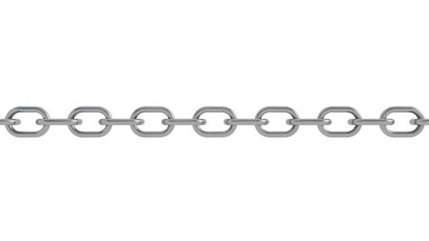 Steel Chain Breaking Isolated Over White Vulnerability Weakest Link