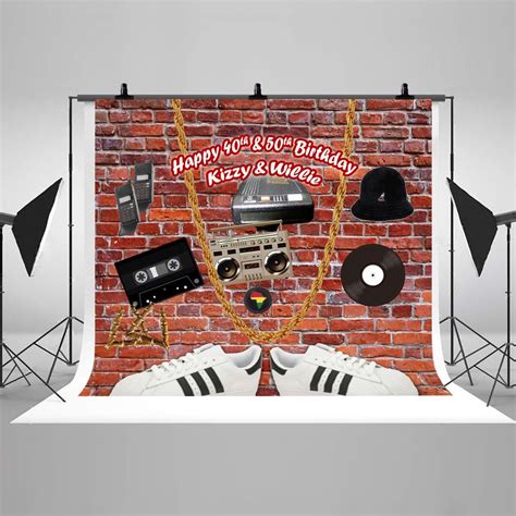 Retro 80 S Hip Hop Personalized Graffiti Brick Wall Photography