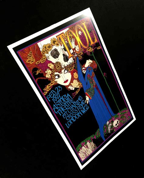 Tool Astoria Theater London 1997 Tribute Hand Signed Giclee Print By