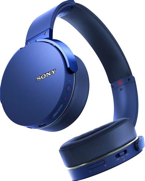 Best Buy Sony XB B Extra Bass Wireless Over The Ear Headphones Blue MDRXB B L