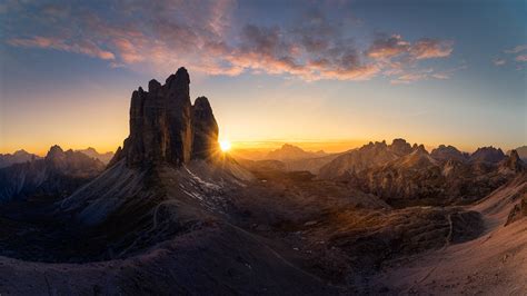Dolomites Italy Poster Majestic Three Peaks Tre Cime Di Lavaredo