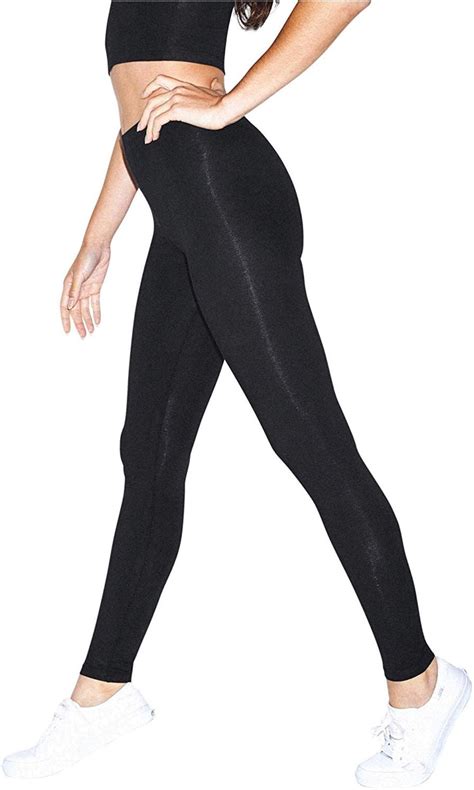 american apparel women s cotton spandex jersey legging black size medium uvej 821780890298 ebay