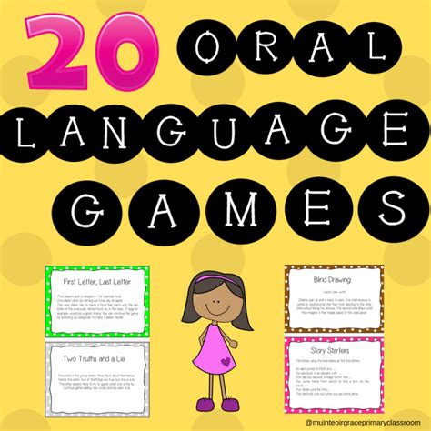 20 Oral Language Games Mashie Oral Language Activities Language