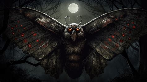The Beautiful Scary Black Moth In The Forest Background Pictures Of