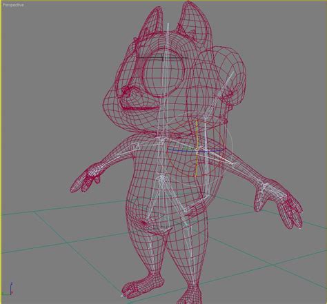 Cartoon Squirrel Character Rigged 3d Model Flatpyramid