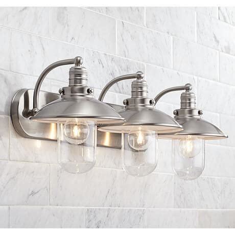 Sleek, curved arms encase the etched shade, which diffuses the light evenly to illuminate your home. Brushed Nickel Bathroom Ceiling Light Fixtures - Home ...