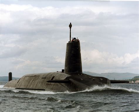 Royal Navy Hms Vigilant Vanguard Class Trident Submarine Trident
