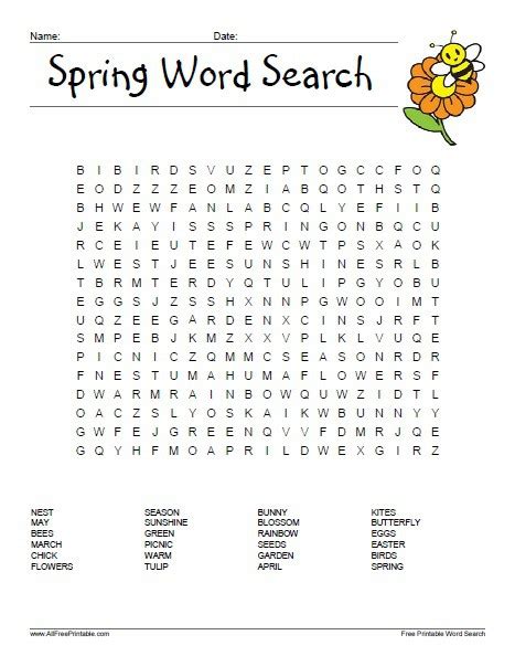 Spring Word Scramble Worksheets 99worksheets