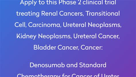 Denosumab And Standard Chemotherapy For Cancer Of Ureter Clinical Trial