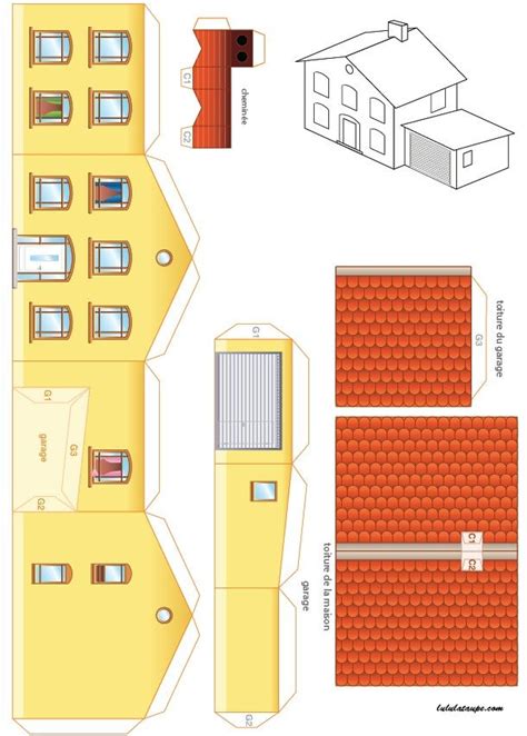 Casitas Armables Para Maquetas Edificios Para Maquetas Recortables