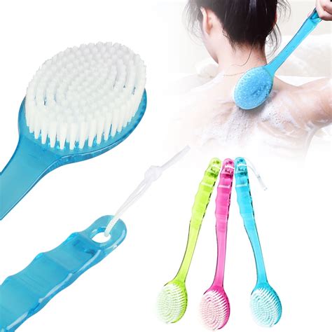 Tsv Back Scrubber Shower Back Brush Bath Body Brush For Exfoliating Plastic Long Handle