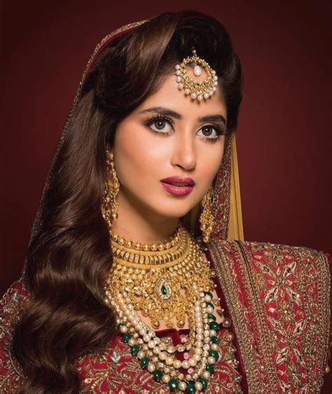 Pakistani Celebrities Entertainment Sajal Ali Bridalshoot