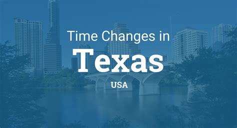 Usa, canada, northern mexico's border cities. Daylight Saving Time 2017 in Texas, United States