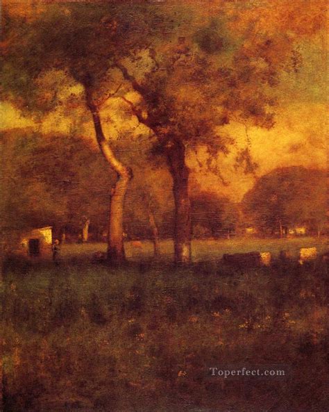 California Tonalist George Inness Painting In Oil For Sale