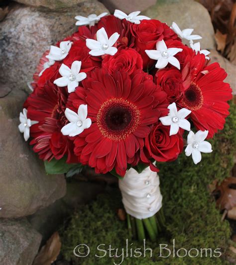 Red Gerbera Bridal Bouquet By Stylish Blooms Bridal Bouque Flickr